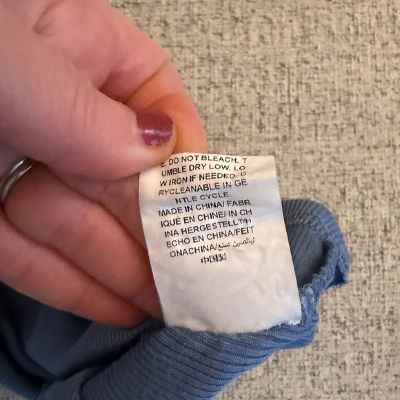 Blue Ribbed Tank Top - Picture 5 of 5